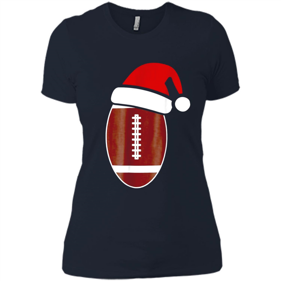 Christmas Football Shirt - Football Santa Hat Christmas