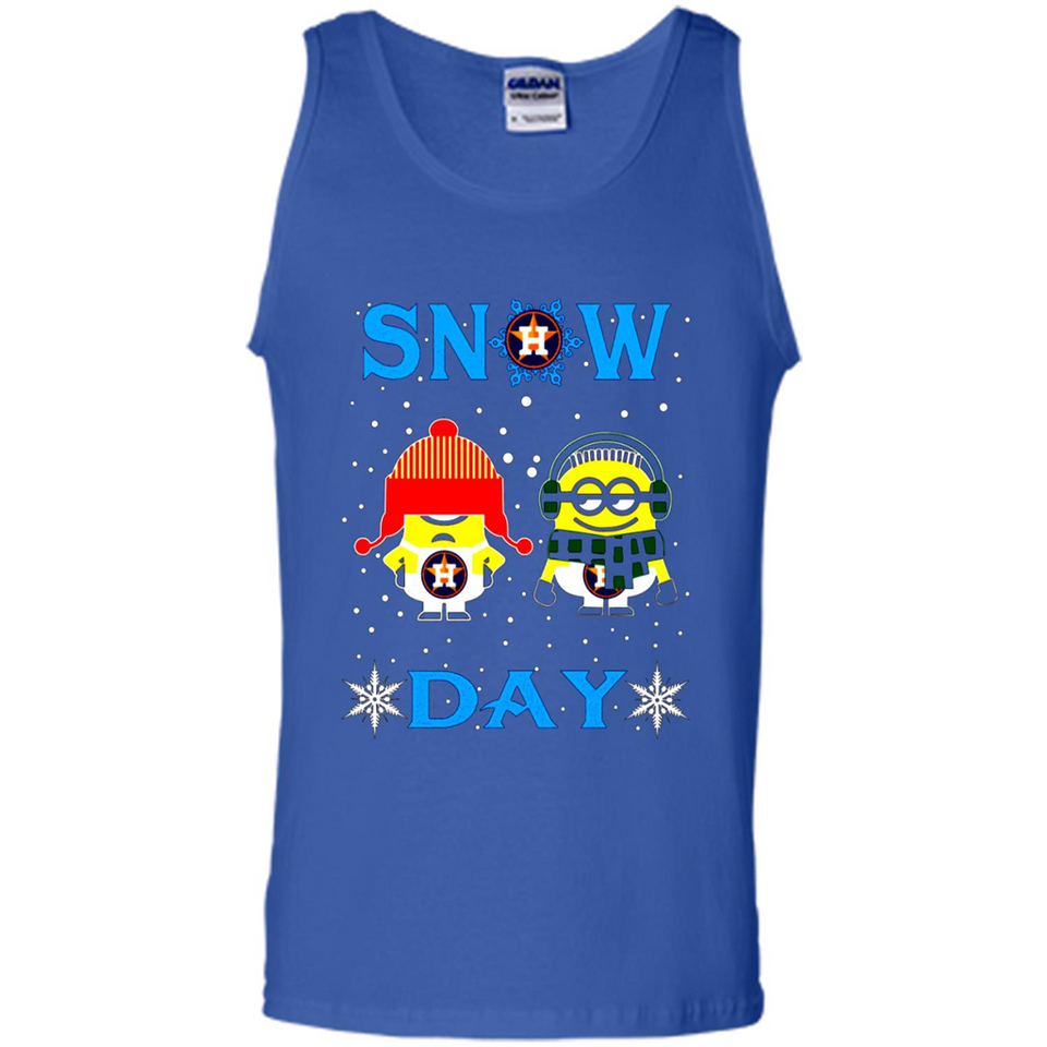 Snow Day Shirt For Houston Astros Vs Minion Fans pingpong