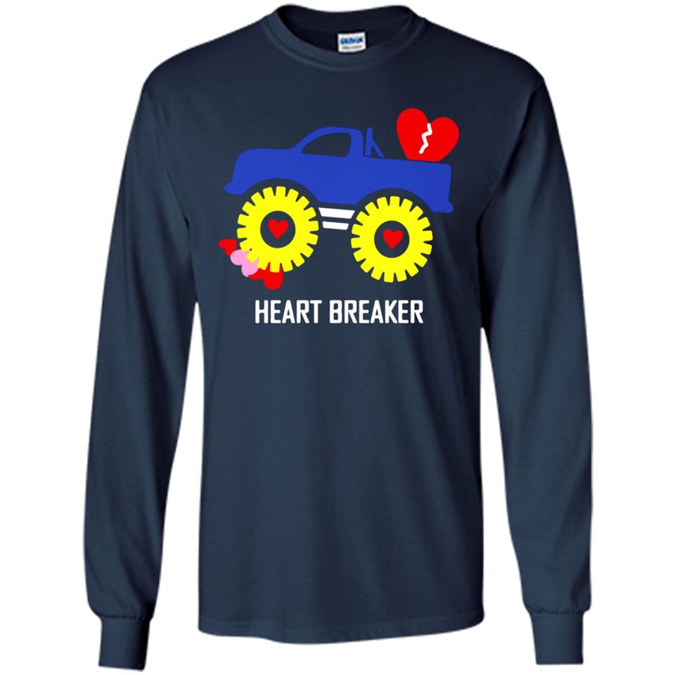 HEART BREAKER BLUE MONSTER TRUCK VALENTINE'S DAY