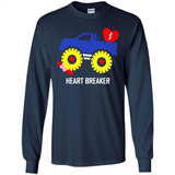 HEART BREAKER BLUE MONSTER TRUCK VALENTINE'S DAY