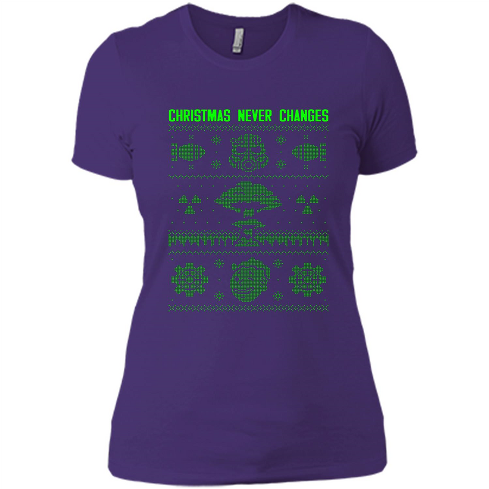 Christmas Ugly Sweater Christmas Never Changes Star Wars - Ladies' Boyfriend T-Shirt