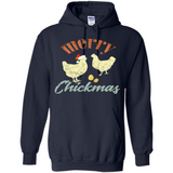 Christmas Chicken Vintage Shirt Funny Santa Hen Farmer Lover - Hoodie