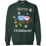 Cute Christmas Shirt Merry Christmas Snowflakes Owls Nest