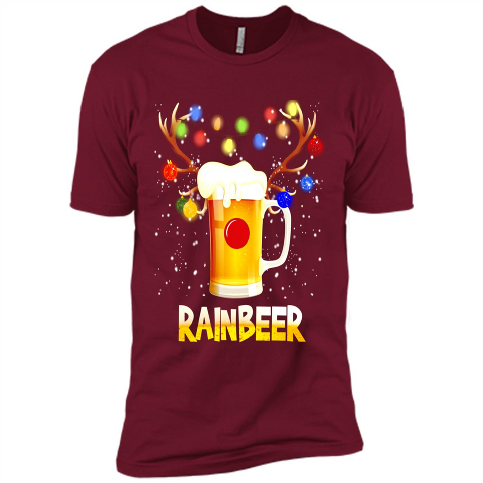 Rainbeer Christmas Reindeer Beer Drinking