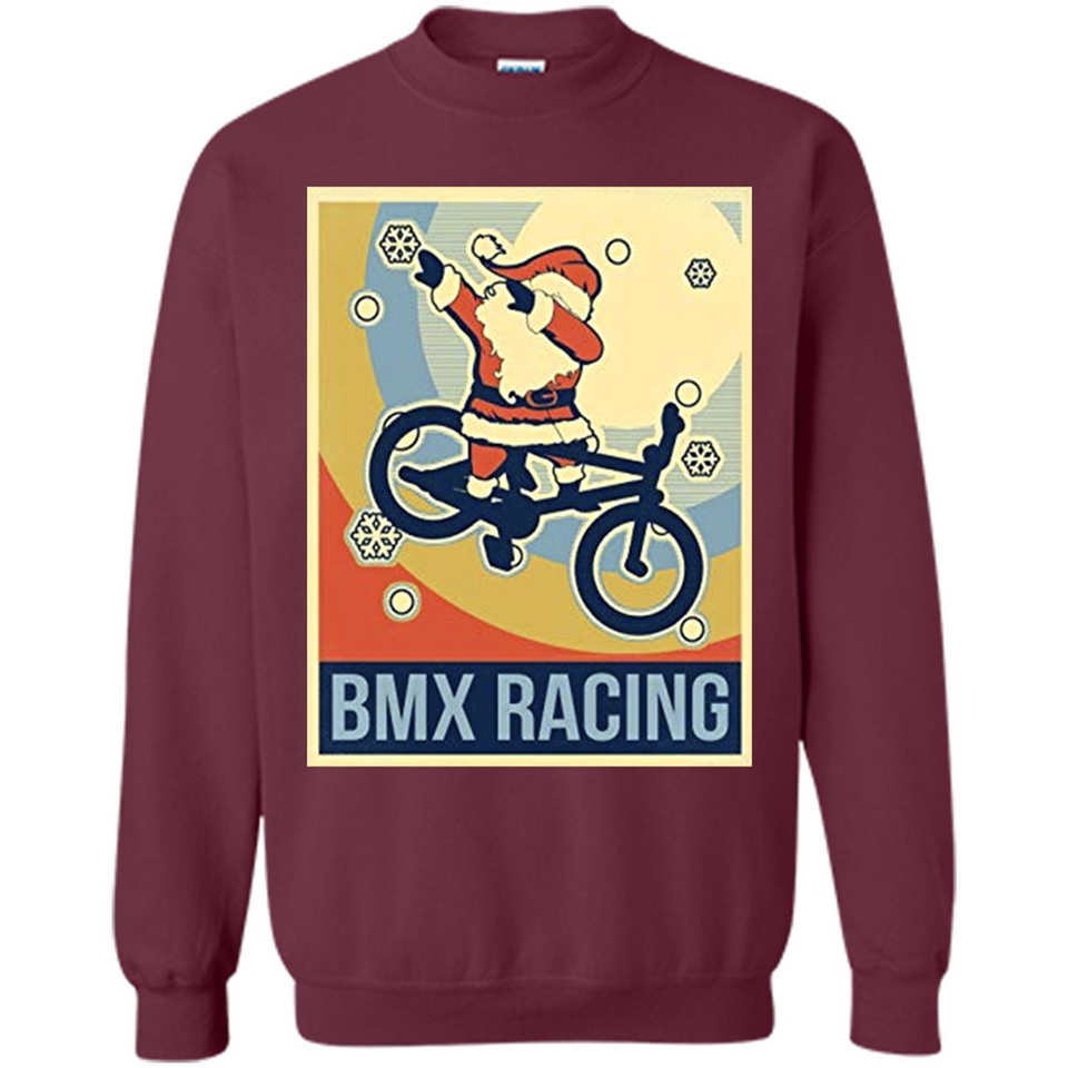 bmx racing dabbing Santa Christmas