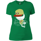 Jack Skellington The Nightmare Before Christmas-49ers Football - Ladies' Boyfriend T-Shirt