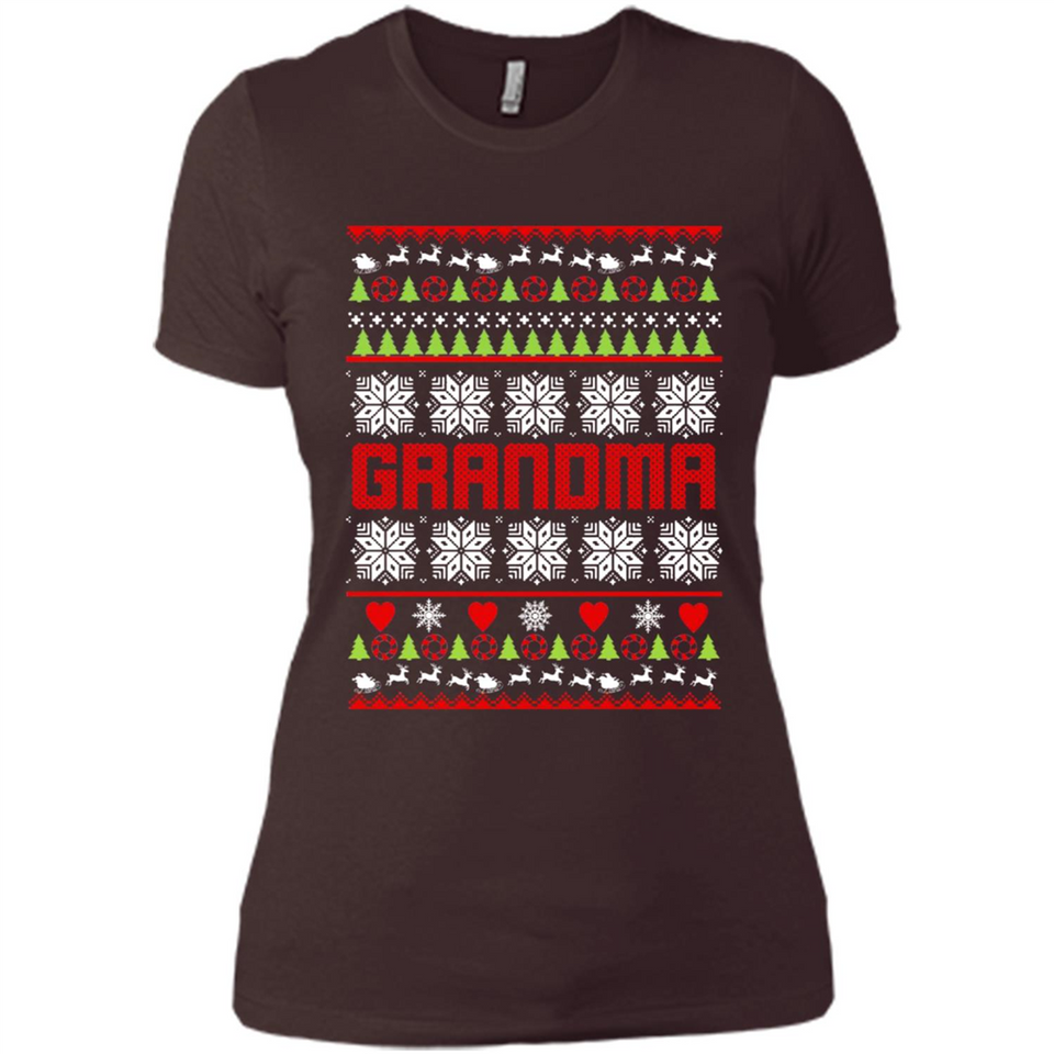 Grandma Ugly Christmas - Ladies' Boyfriend T-Shirt