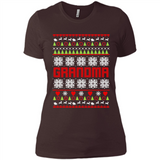 Grandma Ugly Christmas - Ladies' Boyfriend T-Shirt