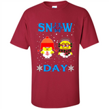 Snow Day Shirt For Houston Rockets Vs Minion Fans pingpong