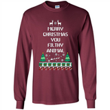 Merry Christmas You Filthy Animal Sweatshirt PINGPONG