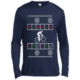 Christmas Ugly Sweater Best Cycling Ugly Christmas Sweater - Canvas Long Sleeve T-Shirt
