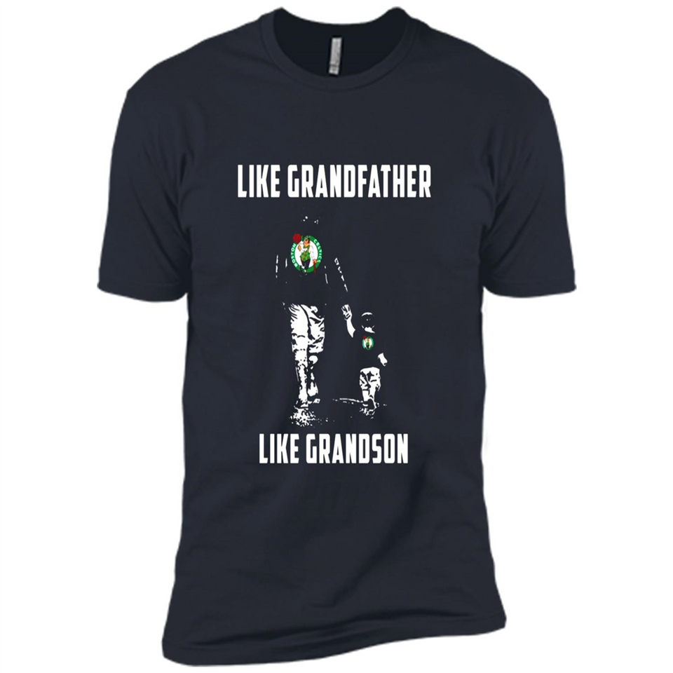 Boston Celtics Like GrandFather Like GrandSon - Premium Short Sleeve T-Shirt