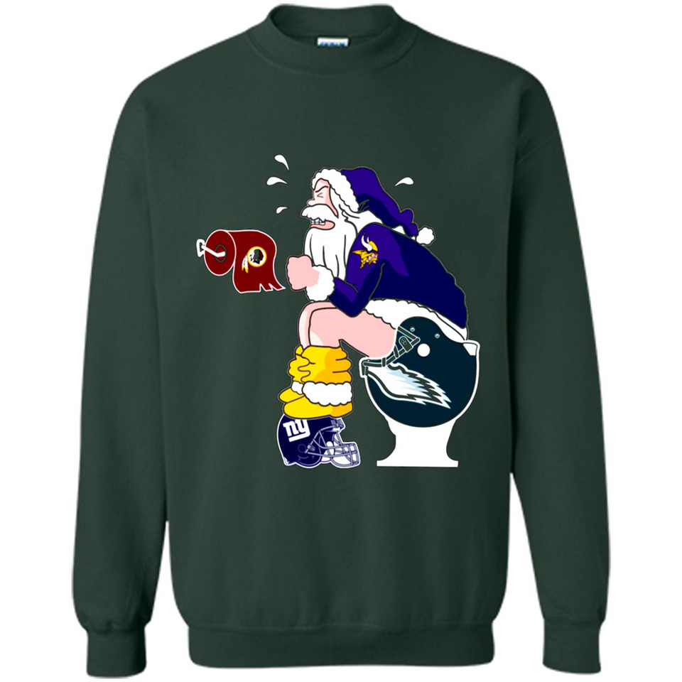Minnesota Vikings Toilet Santa Claus PINGPONG