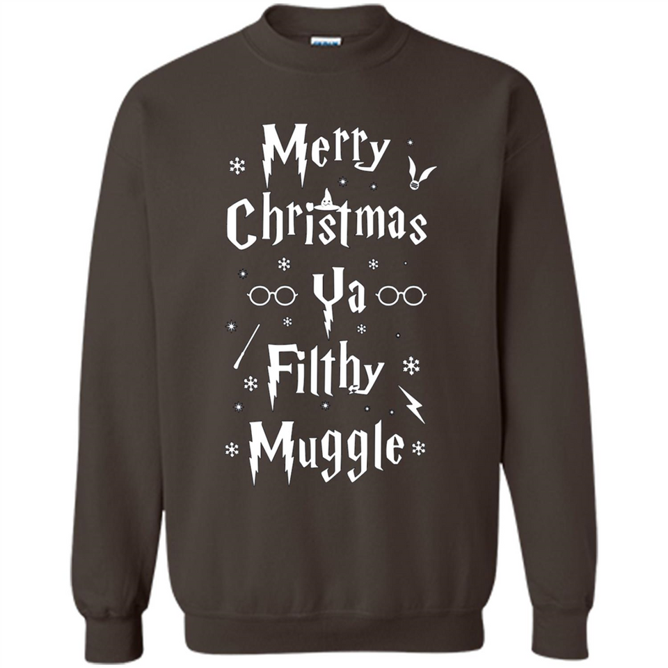 Merry Christmas Ya Filthy Muggle Christmas Sweatshirt PINGPONG