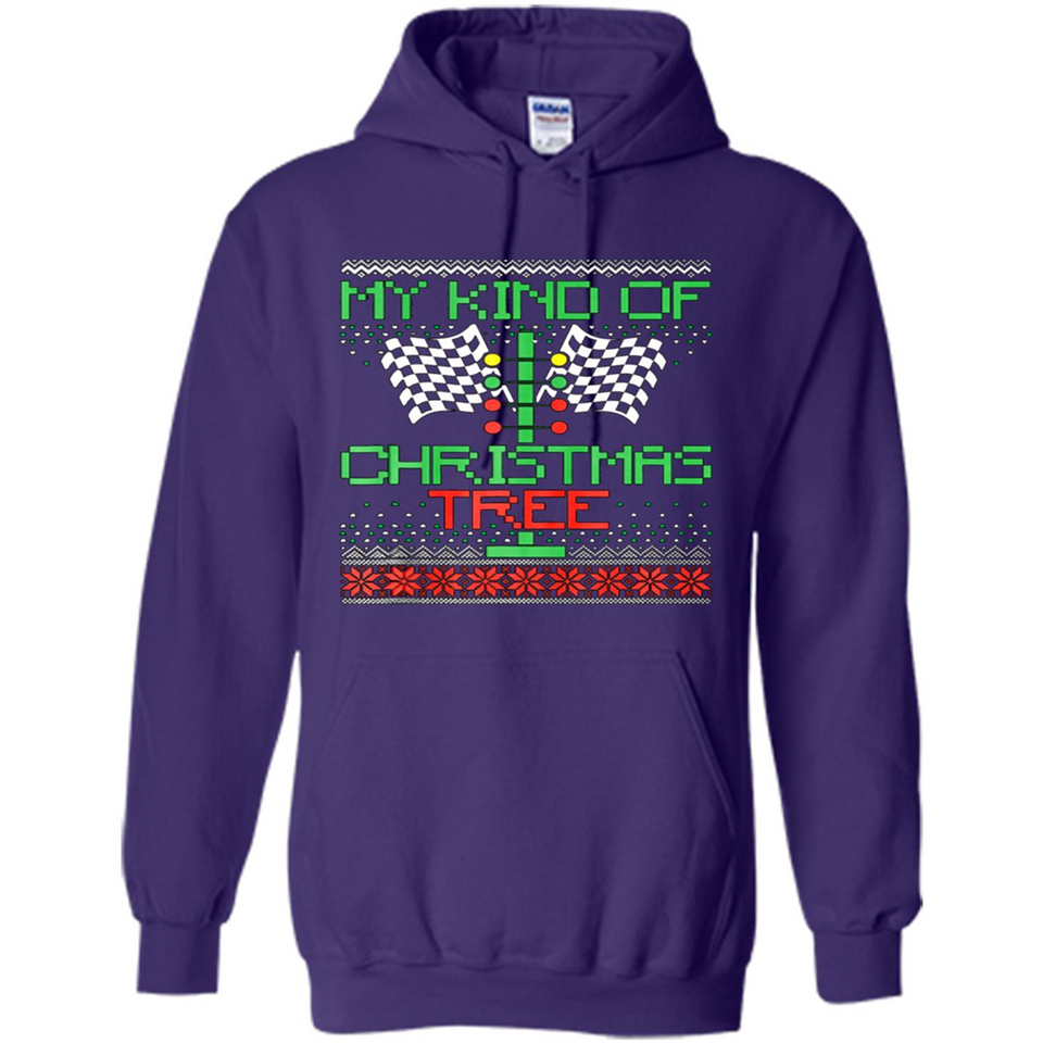 Funny Drag Racing Ugly Christmas Holiday Tree PING PONG