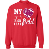 Notre Dame Fighting Irish Football My Heart is on that Field - Sweatshirt