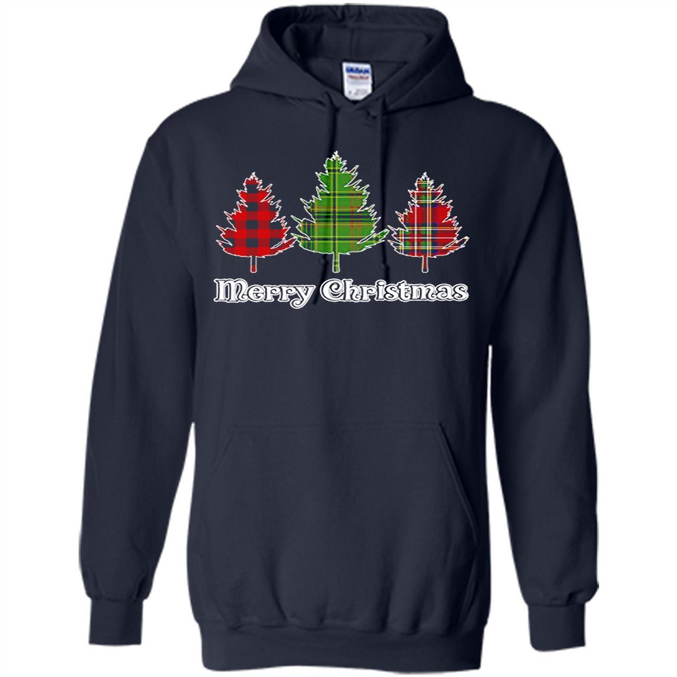 Plaid Christmas Tree Shirt Merry Christmas Plaid is Rad
