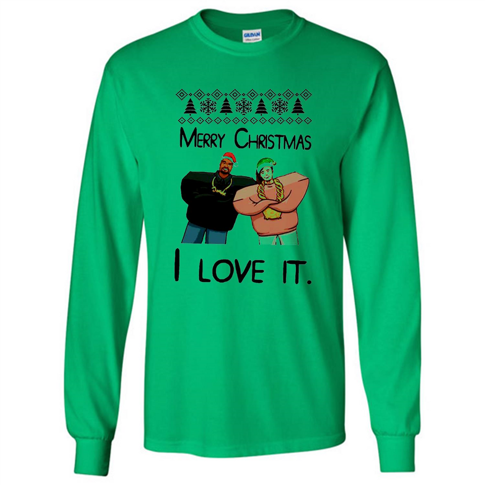 Drake Merry Christmas I love it sweatshirt PINGPONG - Long Sleeve T-Shirt