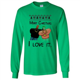 Drake Merry Christmas I love it sweatshirt PINGPONG - Long Sleeve T-Shirt