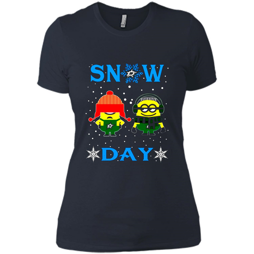 Snow Day Shirt For Dallas Stars Vs Minion Fans pingpong