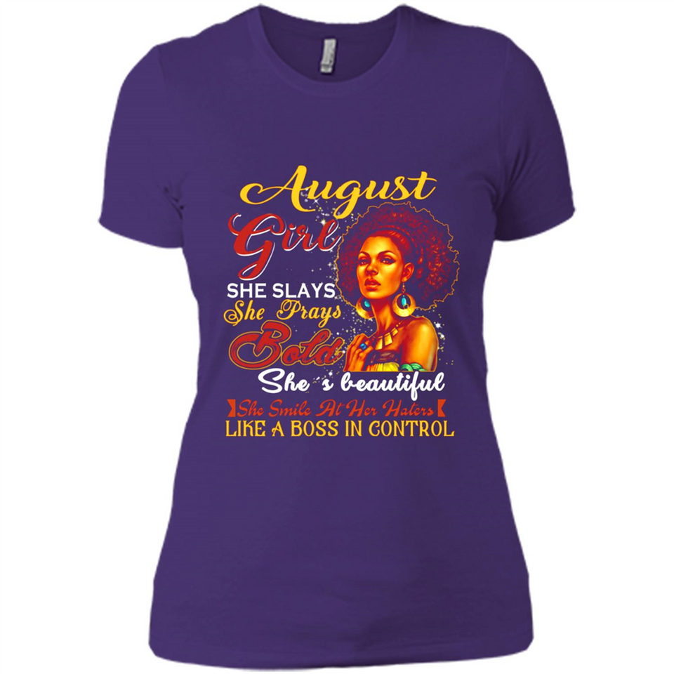 August Girl She Slays She Prays Beautiful Birthday PINGPONG