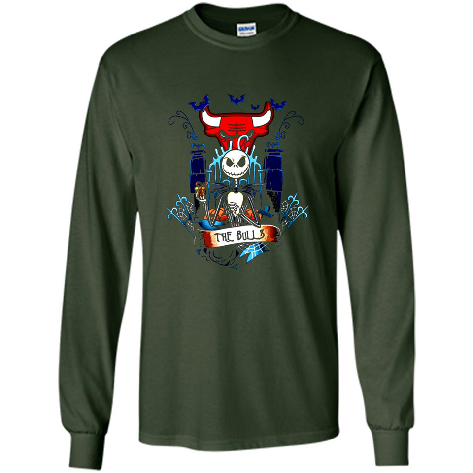 Chicago Bulls Halloween The Nightmare Before Christmas - Long Sleeve T-Shirt