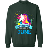 Unicorns are born in June Birthday Rainbow Gift Ladies Custom