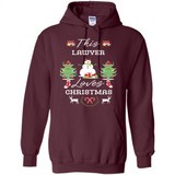 This Lawyer Loves Christmas Tree Shirt with Snowman