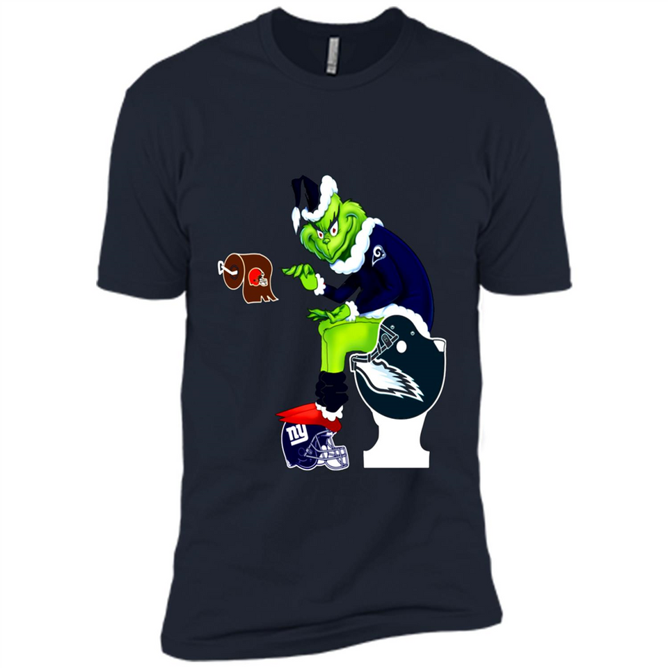Los Angeles Rams Toilet Grinch Santa Claus Football Fan PINGPONG