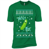 Rick and Morty Pickle Rick Ugly Christmas Sweater - Premium Short Sleeve T-Shirt