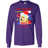 Christmas Doge Meme Shirts Funny Santa Shiba Inu Dog - Long Sleeve T-Shirt