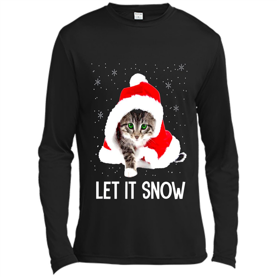 Let It Snow Cat Christmas sweater PINGPONG