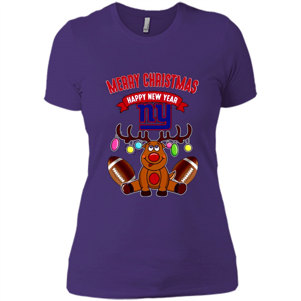 New York Giants NFL Reindeer Funny Merry Christmas And Happy New Year