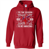 Marvel Spider Man Tis The Season To Be Amazing Ugly Christmas Mug PINGPONG - Hoodie