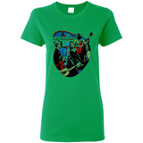 Dancing Funny Guitar Vintage Metal Rock Band Shirt PINGPONG - Ladies Short-Sleeve