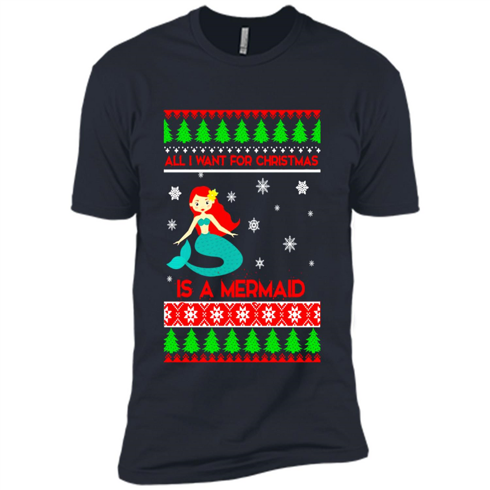 All I Want For Christmas Is A Mermaid ugly PINGPONG