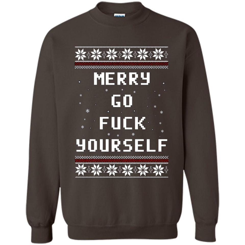 Merry go fuck yourself Christmas sweatshirt PINGPONG