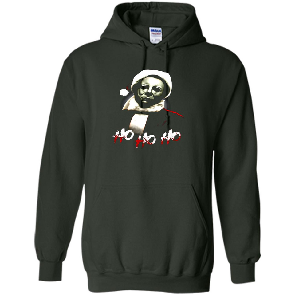 Santa Michael Myers Ho Ho Ho Merry Christmas Sweatshirt - Hoodie