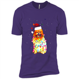 Pomeranian Santa Lights Christmas Dog Xmas Sweatshirt - Premium Short Sleeve T-Shirt