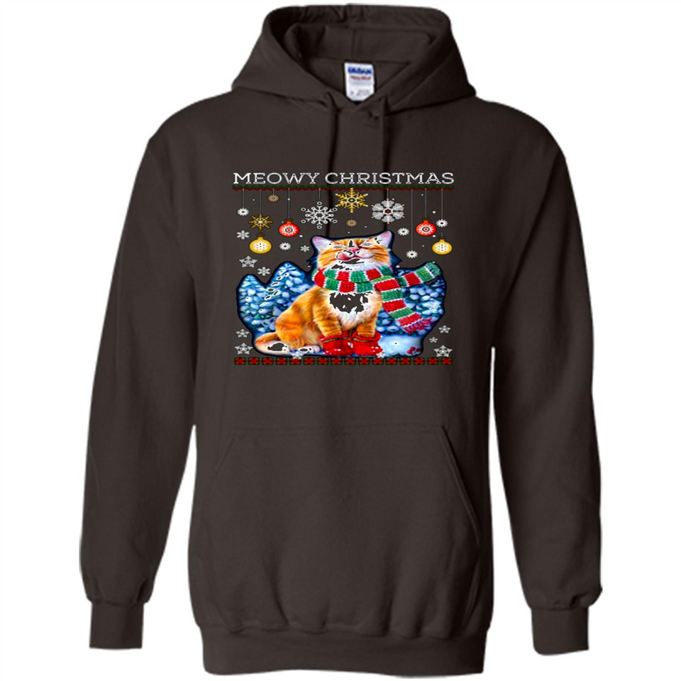 Meowy Christmas Ugly Funny Cats Lover PINGPONG