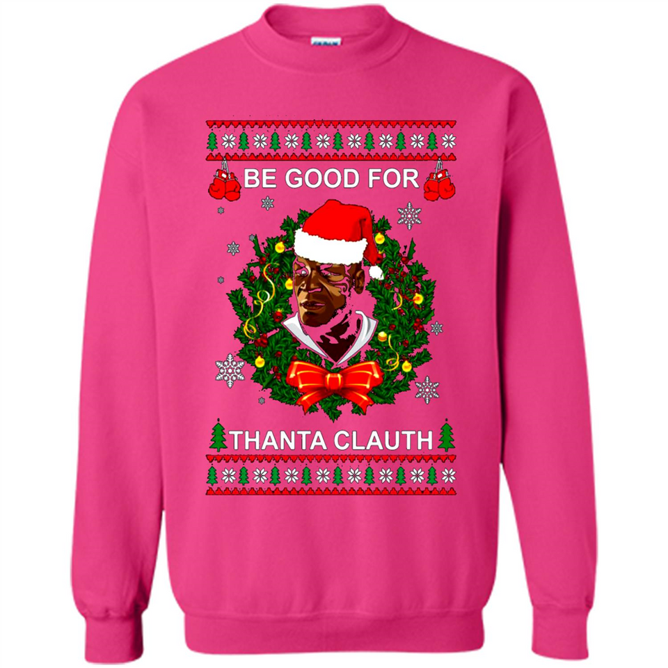 Mike Tyson Thanta Clauth Santa Claus Christmas sweater PINGPONG