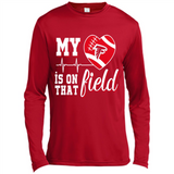 Atlanta Falcons Football My Heart is on that Field - Canvas Long Sleeve T-Shirt
