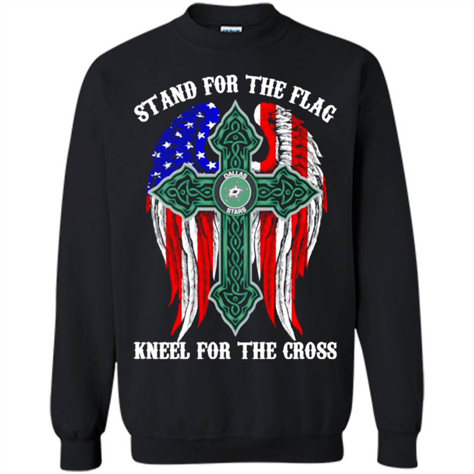 Dallas Stars - stand for the flag kneel for the cross