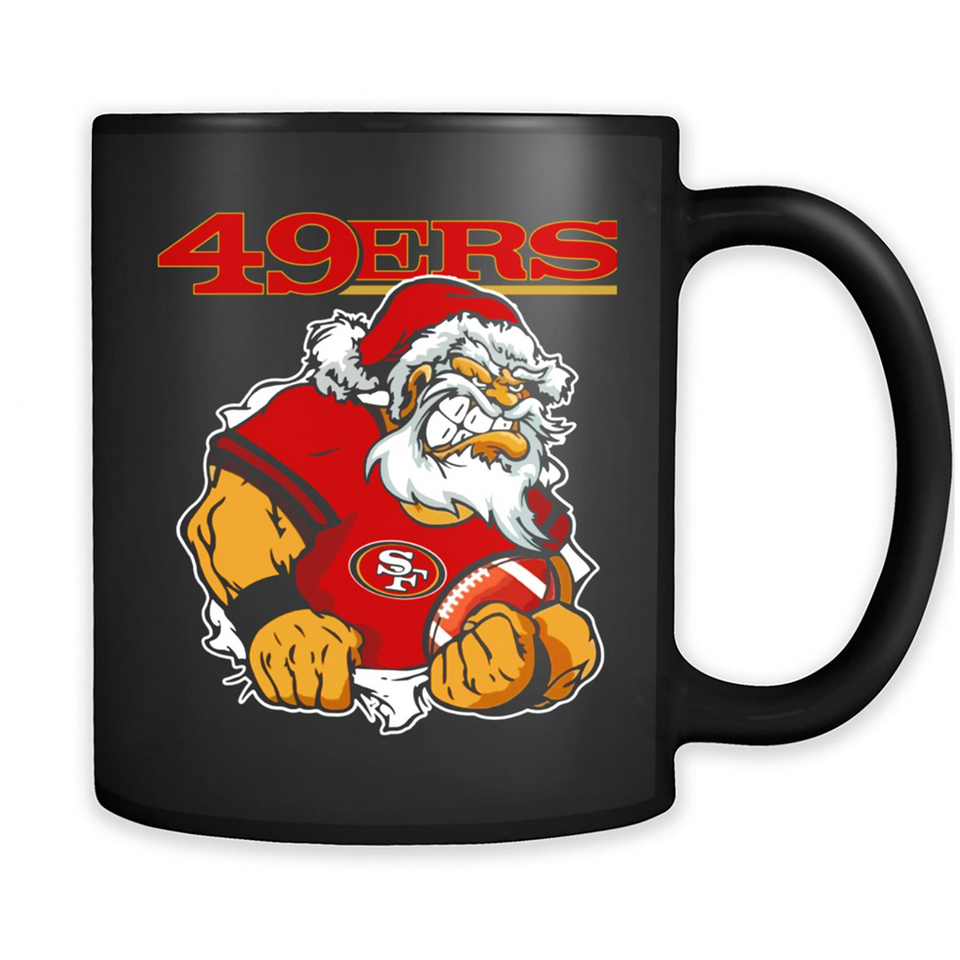 Grumpy Santa Claus San Francisco 49ers Football Team PINGPONG