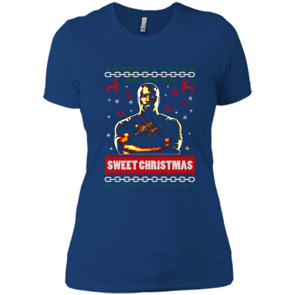 Christmas Ugly Sweater Floyd Mayweather Sweet Christmas - Ladies' Boyfriend T-Shirt