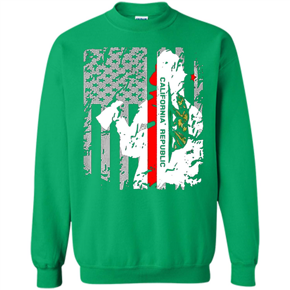 Paradise California Firefighter Thin Red Line Funds Youth T-Shirt PINGPONG - Sweatshirt