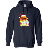 Pomeranian Santa Lights Christmas Dog Xmas Sweatshirt - Hoodie