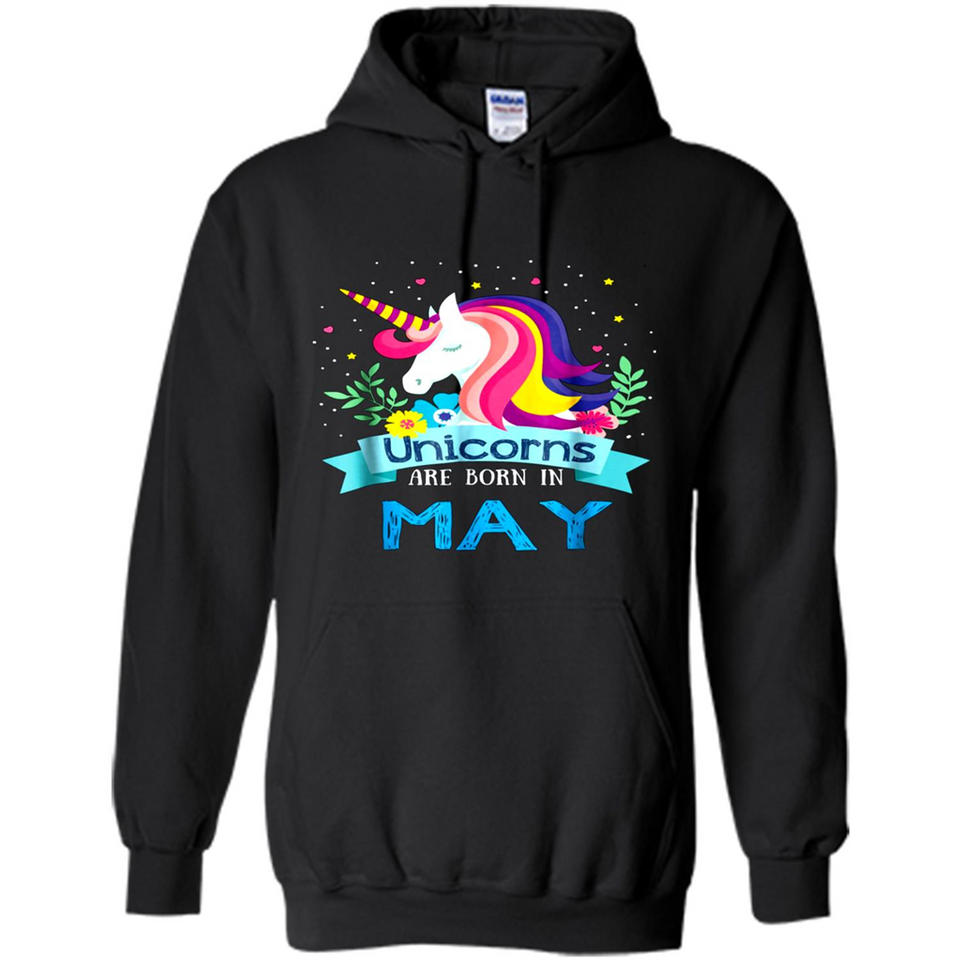 Unicorns are born in May Birthday Rainbow Gift Ladies Custom