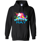 Unicorns are born in May Birthday Rainbow Gift Ladies Custom