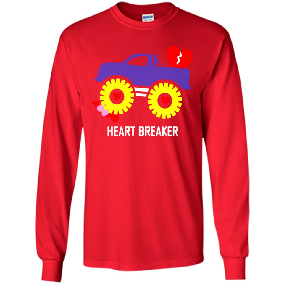 HEART BREAKER BLUE MONSTER TRUCK VALENTINE'S DAY